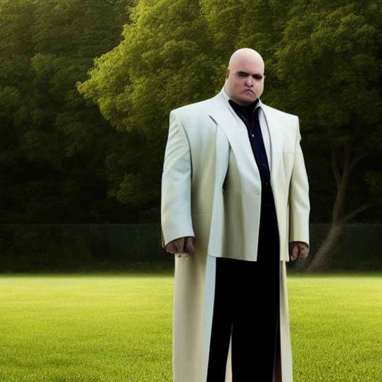 Kingpin cosplay on budget 1