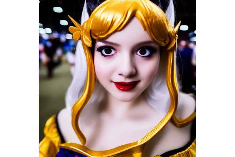 anime cosplay close up