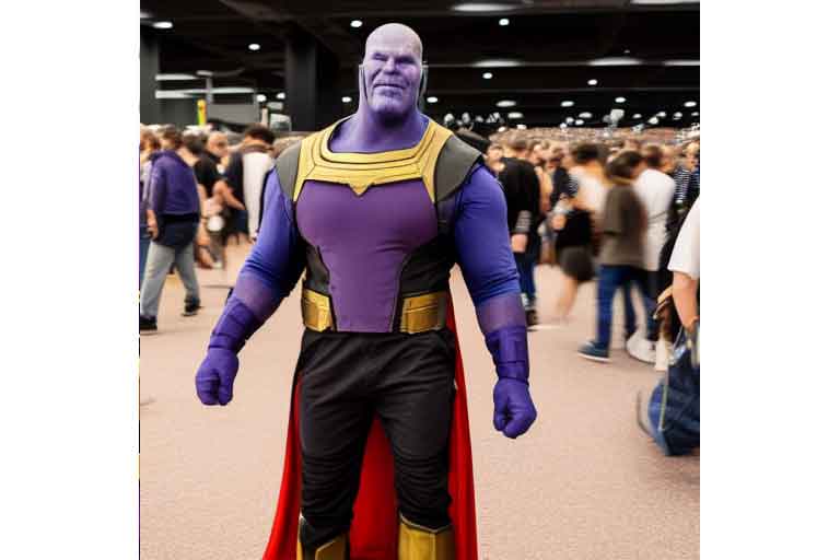 Japanese Cosplay Convention as Thanos