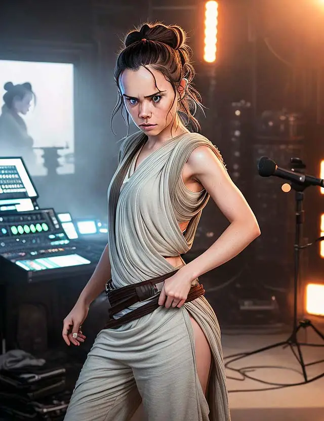 rey from star wars cosplay