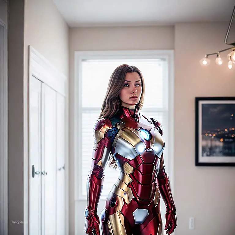 advanced cosplay ironman for woman with electronics