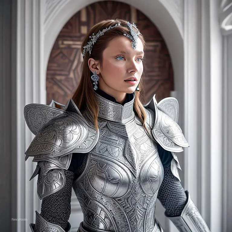 cosplay armor with nice metal etching