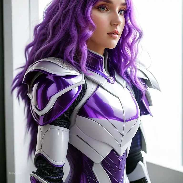 girl wearing foam cosplay armor