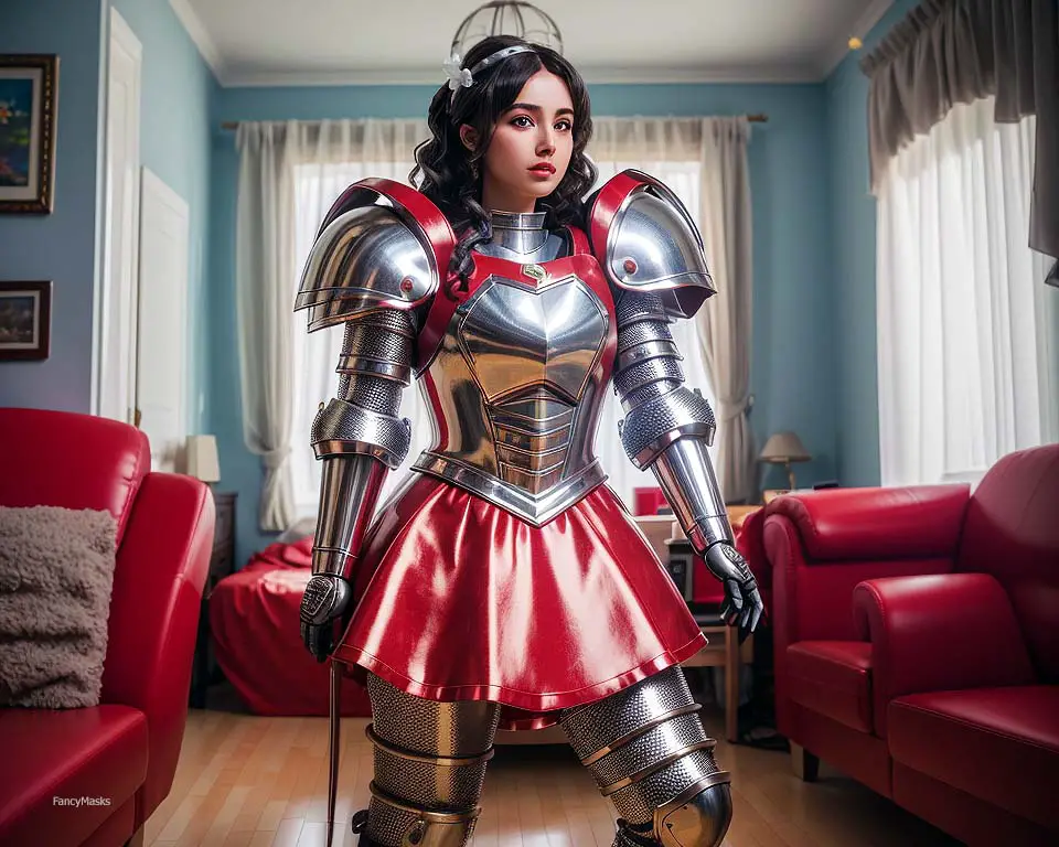metal armor with skirt cosplay